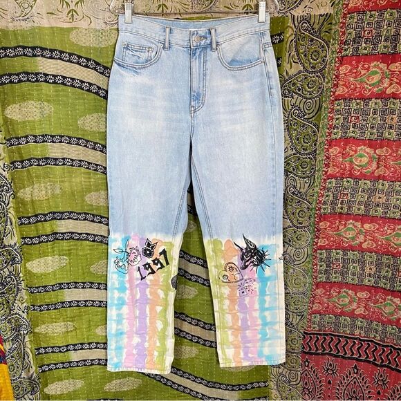 Urban Outfitters BDG High-Waisted Isabel Design Cowboy Jeans Size 28 - Picture 2 of 16